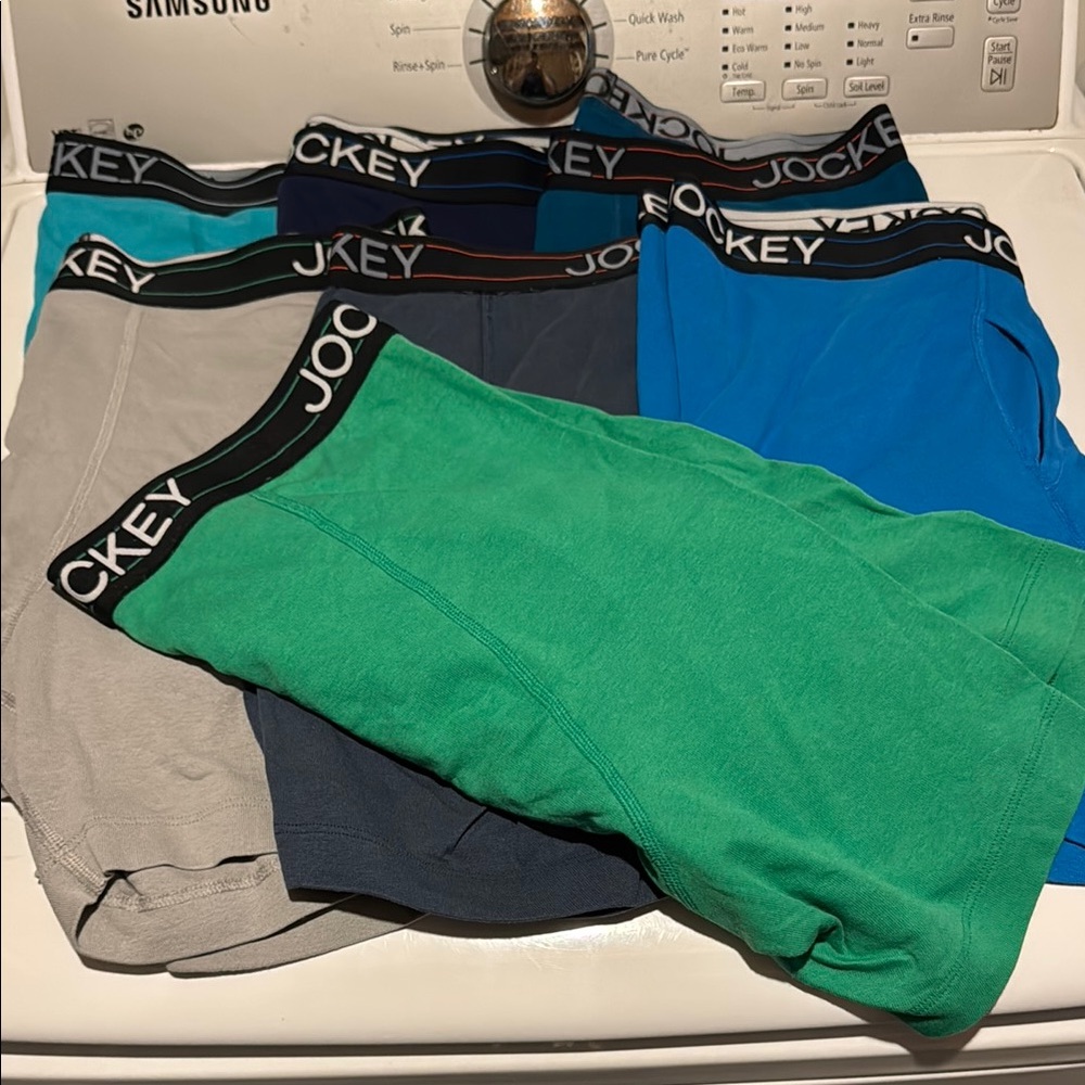 Jockey Men's Underwear - Green, Blue, Gray Multipack